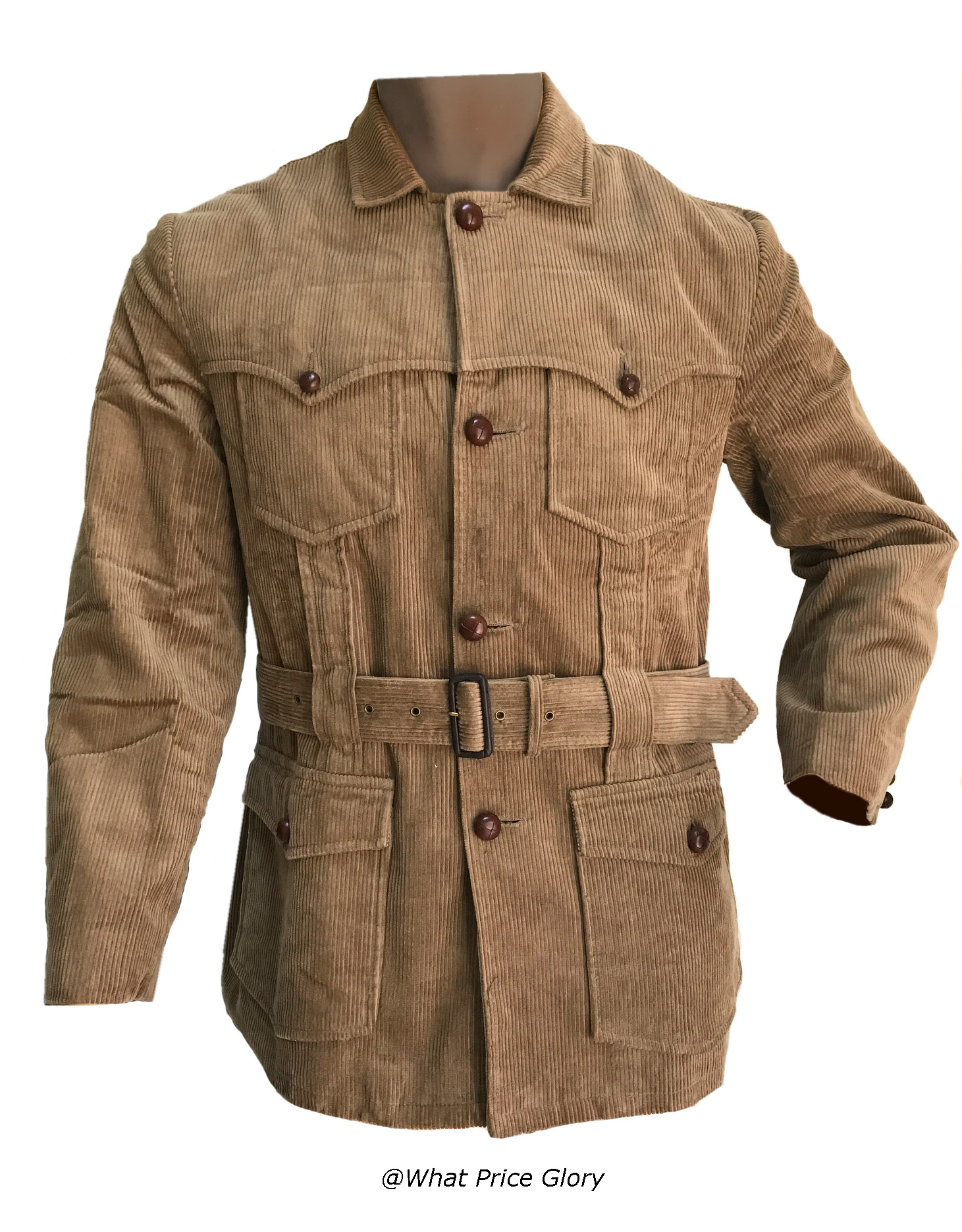 【khoki】Replica norfolk jacket coat Khaki Cotton Corduroy Norfolk Jacket | OM.com